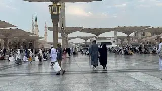الساحات الشمالية للمسجد النبوي / جولة مسائية هادئة 