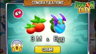 Dragon City: Claims 3 Million Food + Sleigh Dragon | SPECIAL REWARDS 😱