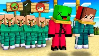 Why Villagers HANGED Mikey GUARD and JJ SURVIVOR in SQUID GAME in Minecraft ?