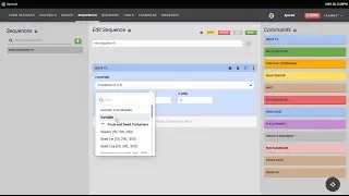 FarmBot Software: Sequence Editor