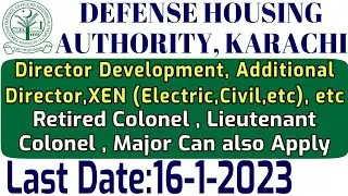 Defence Housing Authority Jobs 2023 | Defence Housing Authority Jobs | DHA