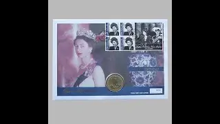 2001 Queen Elizabeth II 75th Birthday 1 Crown Coin Cover - Gibraltar First Day Cover by Mercury