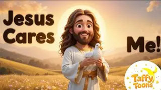 Jesus Cares Me ✝️ | Christian Song for Children | Joyful Kids Worship Song #biblesongs #jesuslovesme