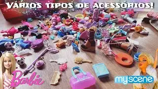 Barbie Acessórios de Princesa: Sapatos, Coroas, Colares e + 👑 Barbie, My Scene, Polly Pocket