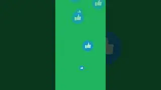 Green Screen Social Media Like Icons