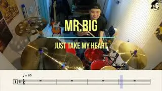 [Rock cover] Mr. Big - Just Take My Heart | Drum Cover, 악보, Score, Sheet