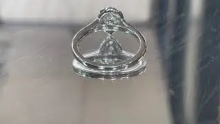 #79111 GIA 14k white gold .91ct VS2 G pear diamond halo engagement ring 3.2g Natural 7