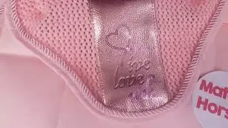 HKM Metallic Rose Gold Fly Veil & Saddle Pad Matchy Set