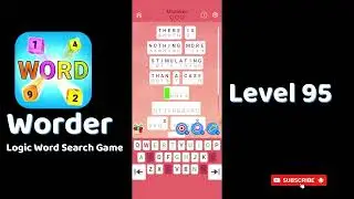 Worder Level 95  | Worder Logic Word Search Level 95  Answers