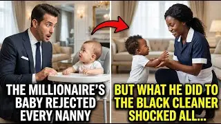The Millionaire’s Baby Rejected Every Nanny — But What He Did to the Black Cleaner Shocked All