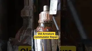 Old Armature commutator Repair #Old #Armature #commutator #Repair #armature #powertools #oldtools