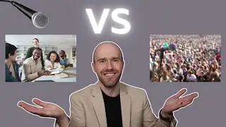 Speaking to Large Audiences vs Small Audiences