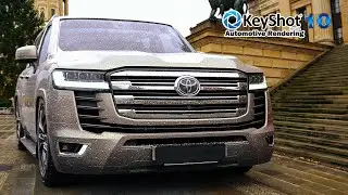 KeyShot Realistic Car Rendering   Toyota Land Cruiser 300