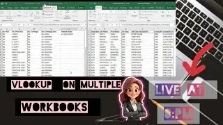 Basic Computer Course MS Excel Multi Workbook V Lookup Function ! Class 54