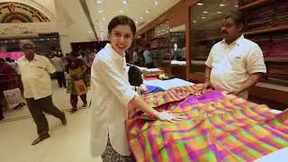 KANCHIPURAM SILK SAREE SHOPPING @ NALLI SILKS CHENNAI