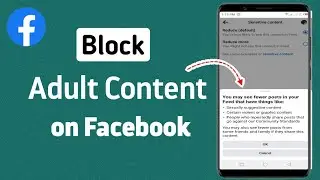 How To STOP Adult Content In Facebook | Block Facebook Bad Content