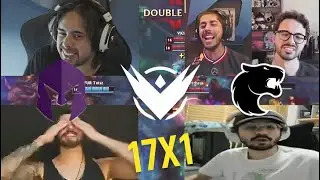 🧨 STREAMERS REACT TO THE HEAVIEST STOMP OF THE SOUTH LTA: VKS vs FURIA - GAME 3 (Md5)