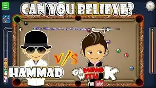 EPIC TRICKSHOTS - YOU WILL NOT BELIEVE - (ft. HAMMAD xD) - GAMING WITH K - 8 BALL POOL - MINICLIP
