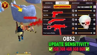 Free Fire Headshot Setting After OB52 Update 2026⚡Best Sensitivity Settings ⚙️| Sensitivity Setting 