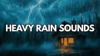 Heavy Rain & Thunderstorm in Deep Forest 🌲 | Relaxing Nature Sounds for Sleep