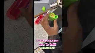 How to refill Nasty bar 20k puff pod and all type vape refill #guwahati #assam