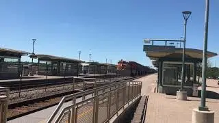 BNSF 5027 Stack Train Eastbound in Staples Subdivision