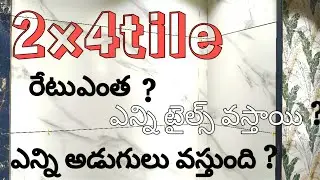 2&times;4 tiles full details telugu 