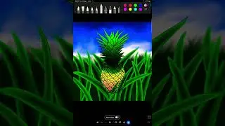 A Pineapple 🍍 Grove  😋 [Speed Drawing] #viral #shorts #penup @RAZARMAGNA