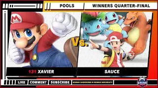 Поединок Роуэна - Pools WQFs - Ксавье (Марио) против Соуса (Тренер покемонов) - Super Smash Bros ...