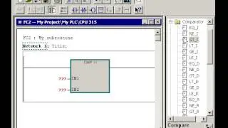 Siemens Step 7 Tutorial - Programmare una comparazione tra variabili analogiche
