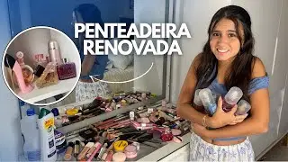 FAXINEI minha PENTEADEIRA COM NOVIDADES 2026 / organizando - Vicky Queiroz