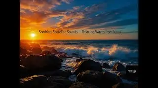 Soothing Shoreline Sounds of Poipu beach on Kauai.