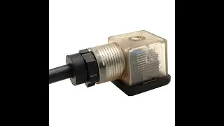 DIN43650A IP65 Solenoid Valve Coil Connector Plug Socket With Cable DIN 43650 Form A DIN 43650A