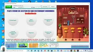 Pr&eacute;sentation de l'application ou logiciel de Gestion de Bar et Restaurant