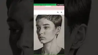 Disegno di uno studente del corso di disegno di ritratti realistici🎨✏️ #cortometraggi #recensione...