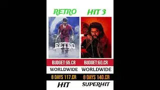 RETRO VS HIT 3 BOX OFFICE COLLECTION VIDEO #shortvideo #bollywoodmovie #shortsviral
