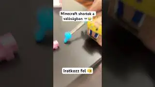 Minecraft shortok a val&oacute;s&aacute;gban 💀😭