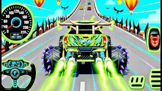 Mega Ramp Monster Car Racing 3D - Extreme Car Stunts -Android Gamepla #MegaRamp #3DGames #CarRacing