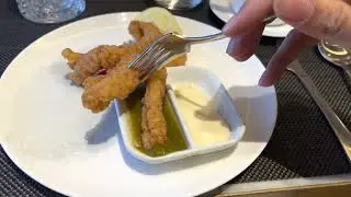 Salt & Pepper Squid (Famous) at Qantas Lounge Heathrow T3 A La Carte Breakfast Lounge Review!