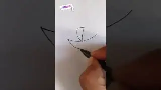 How To Draw Boat With 7 😍 / Boat Number Art / #shorts