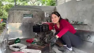 Girl's Challenge: Diesel Engine Restoration Part 2 | Final Rebuild & First Start