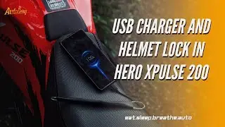 USB charger and helmet lock in Hero Xpulse 200| Malayalam w/ English Subtitles| Autobeing