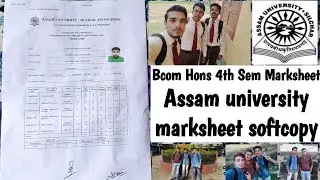 Assam University Bcom Hons 4th Semester Marksheet 2022 | My Marksheet | @Navoneet Bhattacharjee