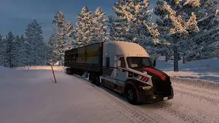 American Truck Simulator! ❄️🚛Epic SNOW Drive Challenge