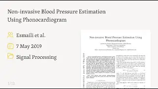 Track Blood Pressure Using Only Sound? (1905.02312)