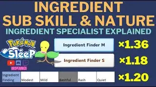 Ingredient Finder & Nature Explained - Which is Better? What is Max Ingredient Rate? #pokemonsleep