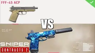 Sniper Ghost Warrior Contracts 2 - FFF-45 ACP Default VS FFF-45 ACP Max Upgrade