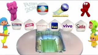 Os parceiros do futebol 2016 na Globo o est&aacute;dio da Globo Pocoyo amigos Brasileir&atilde;o