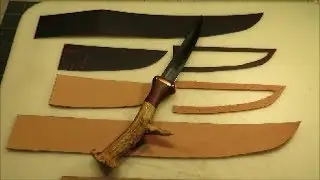 beginner leather sheath step by step part #1