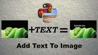 How to add text to Image using Python | Pillow(PIL)